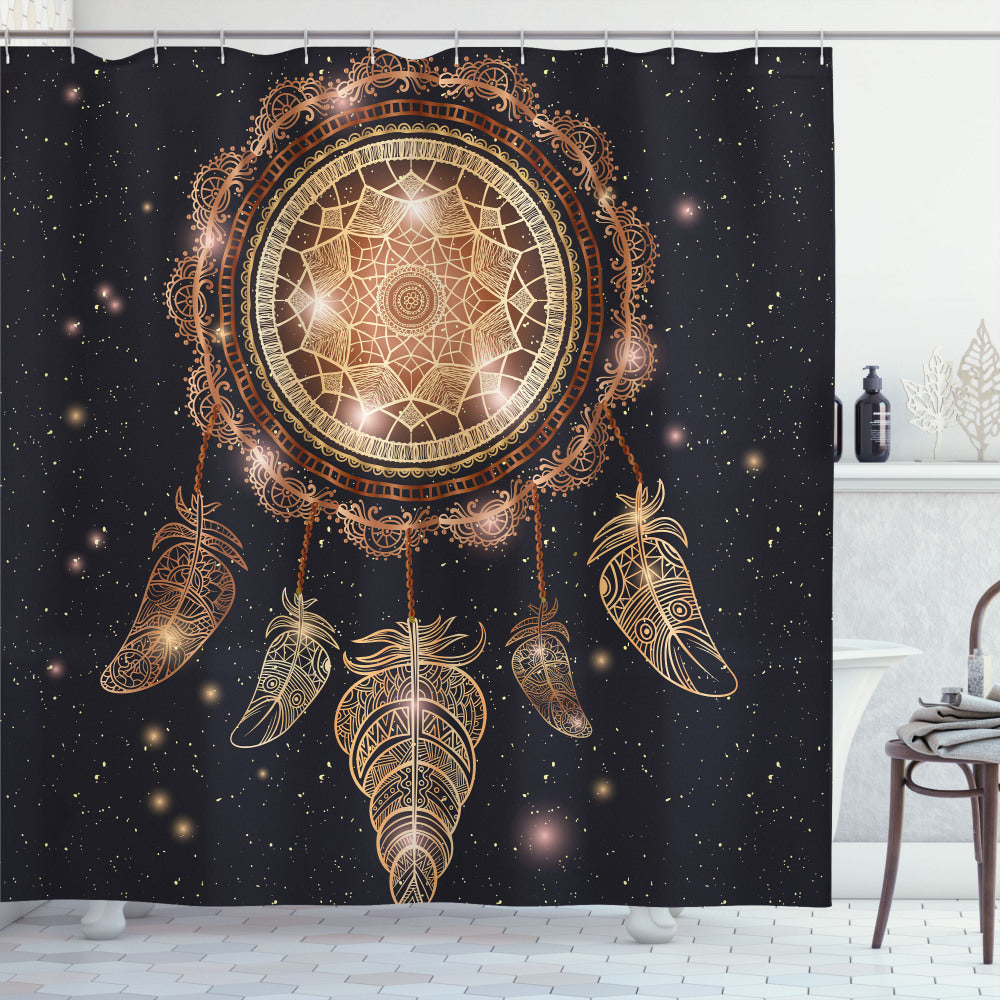 Bohemian Dreamcatcher Mandala Multicolor Shower Curtain