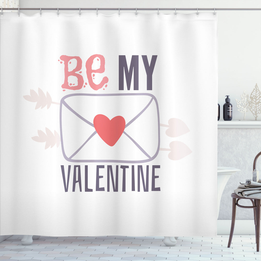 Celebrate Valentine's Day in Style with a Multicolor Love Shower Curtain