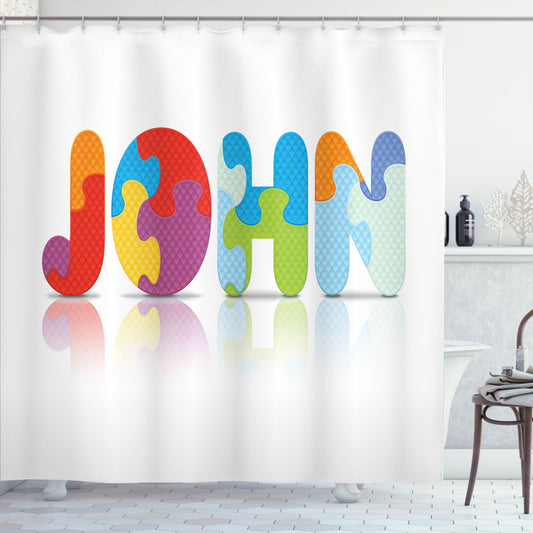 Ancestral Children Name John Multicolor Shower Curtain - Optimize Your Bathroom Style