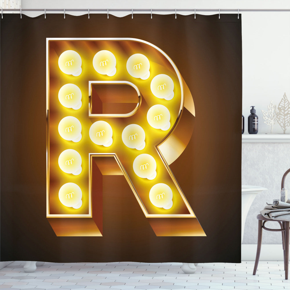 Vintage Carnival Revival: Refined Yellow Caramel Shower Curtain