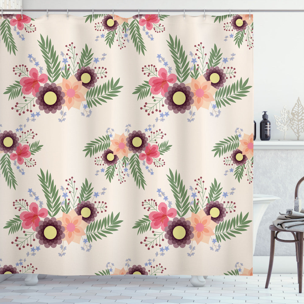 Botanical Garden Art: Aster Multicolor Shower Curtain