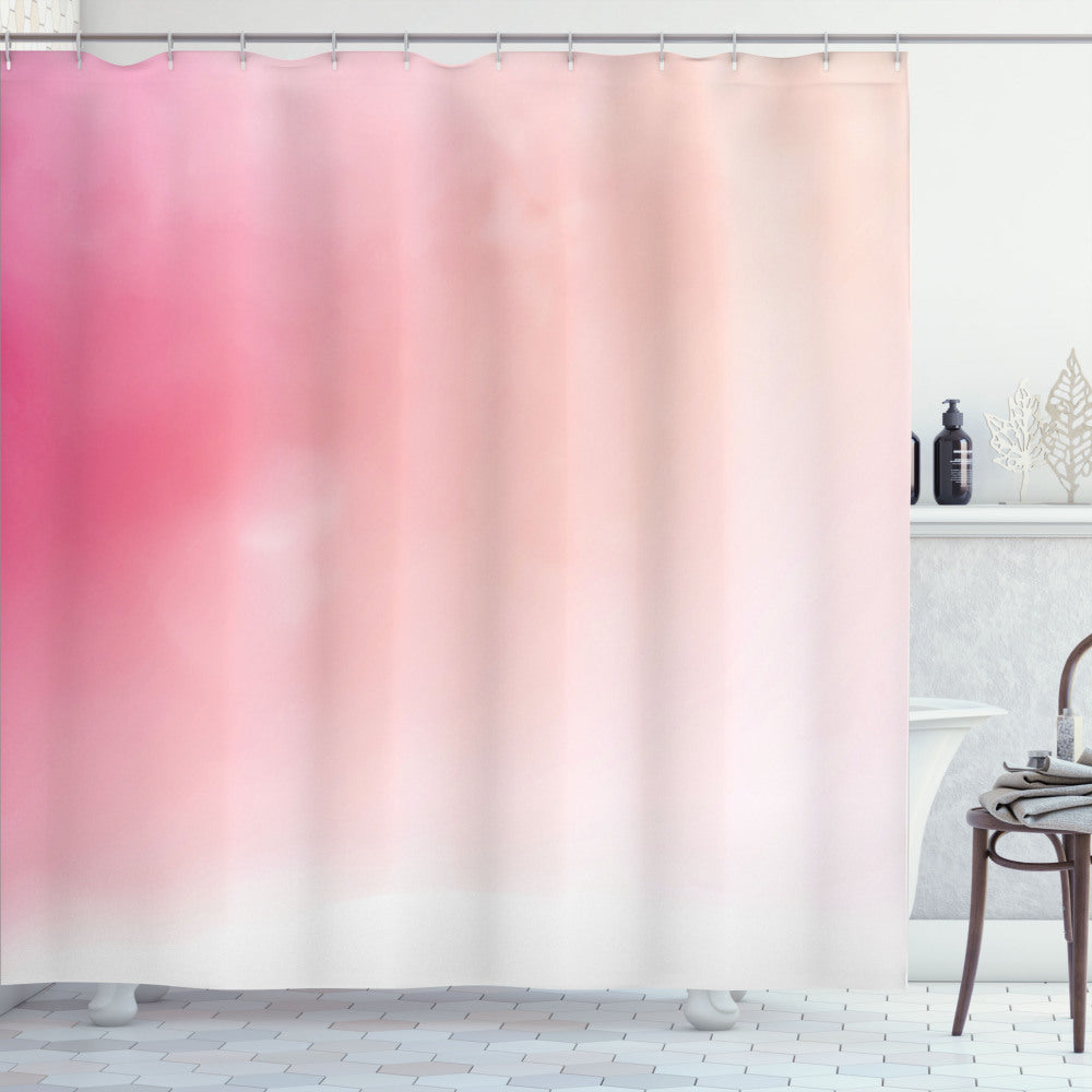 Blurred Colors Fantasy: Pink, White, and Peach Shower Curtain