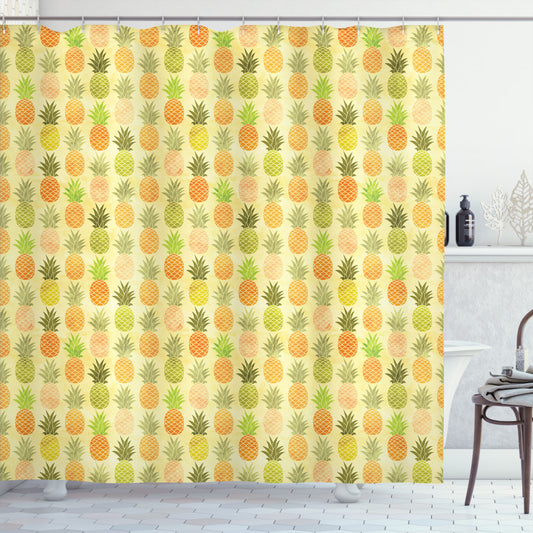 Vintage Multicolor Tropical Hawaii Design Shower Curtain