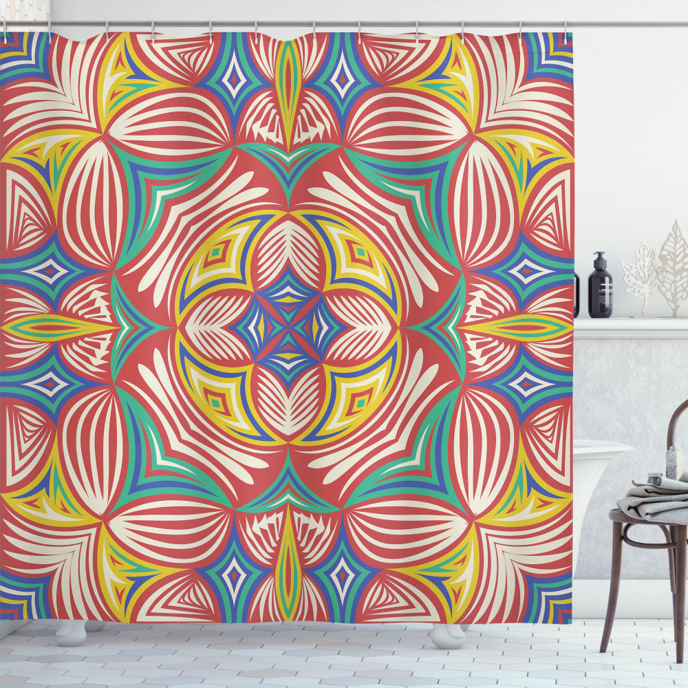 Abstract Creative Ornate: Colorful Shower Curtains