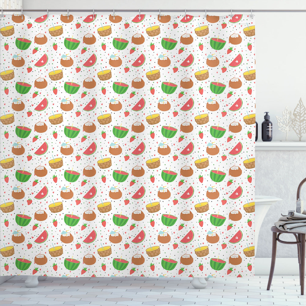 Vibrant Multicolor Summer Seasonal Design for Shower Curtains