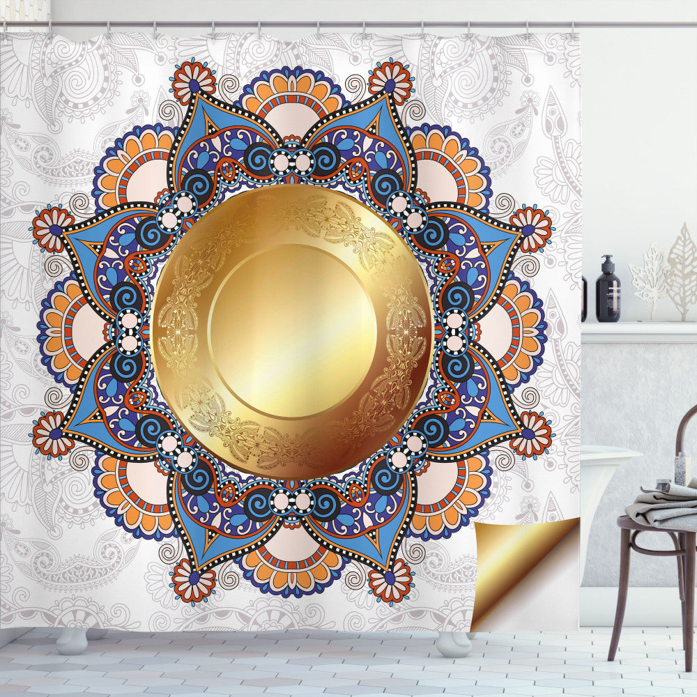 Boho Floral Mandala Multicolor Shower Curtain - A Beautiful Fusion of Styles