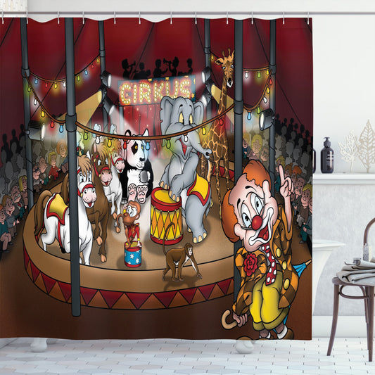 Circus Show Horses - Multicolor Circus-inspired Shower Curtain