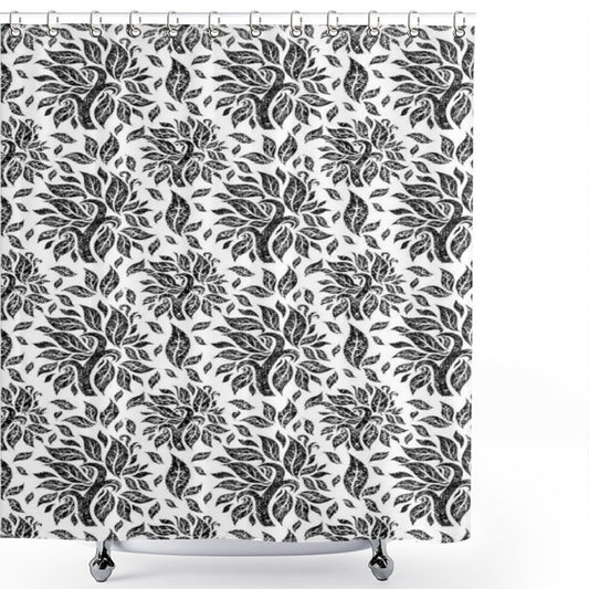 Black and White Trees Shower Curtain - A Stunning Monochromatic Design