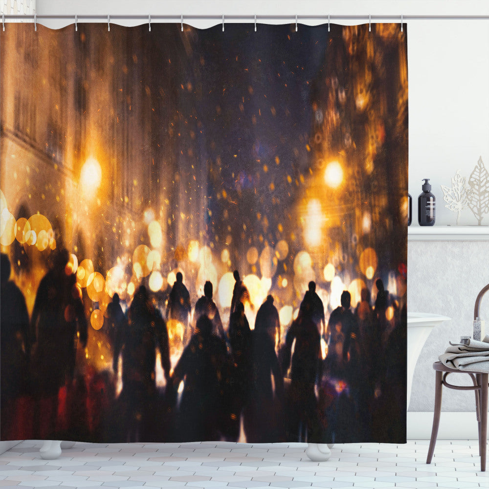 Burning Town Chaos Custom Shower Curtains