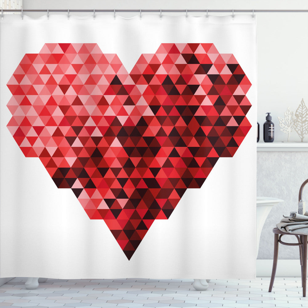 Burgundy, Ruby, and Red: The Future Modern Heart of Shower Curtains