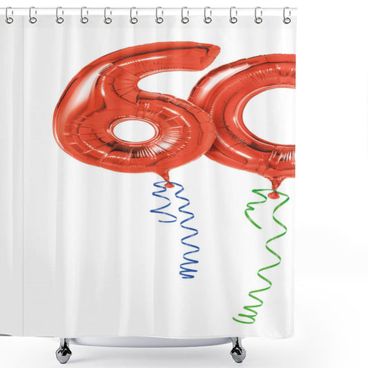 60 Years Old Party Custom Shower Curtains